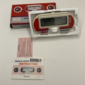 Vintage 1984 Nintendo Micro Vs System Boxing Handheld Game Complete In Box