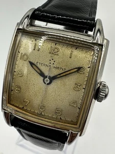 Reloj Cuadrado Hombre ETERNA MATIC VINTAGE FUNCIONA BIEN 3344636 Hecho en Suiza - Imagen 1 de 13
