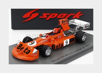 SPARK-MODEL S5378 MARCH - F1 751 BETA N 9 WINNER AUSTRIAN GP 1975 VITTORIO BRAMB - Immagine 1 di 2