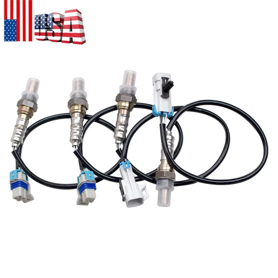 Juego de 4 piezas sensor de oxígeno O2 para GM V8 2008-2014 4,8 L 5,3 L 6,0 L 6,2 L Foto 1 de 4