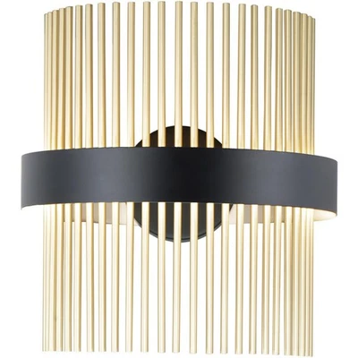 Aplique de pared ET2 iluminación contemporánea E34251-BKSBR campanas 5CCT Foto 1 de 2