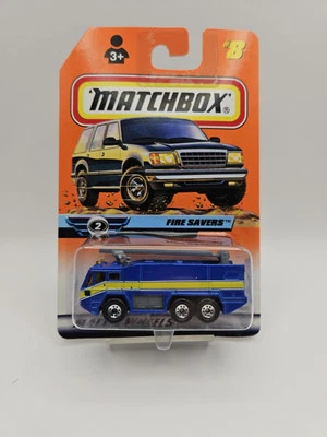 Matchbox - #08 - Fire Saver - Blue Yellow - Series 2 - 36572 - 1999 - BNIB (D) - Image 1 of 4
