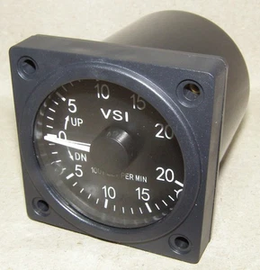 Indicador de velocidad vertical VSI2-20FM +/- 2.000 pies/min, 57 mm medidas de montaje - Imagen 1 de 5