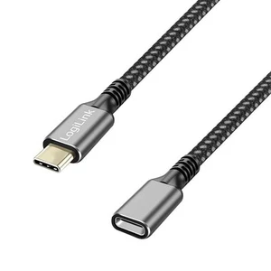 4052792074376 USB 3.2 Gen1 Type-C to USB-C/F, PD, 2m LOGILINK - Bild 1 von 5