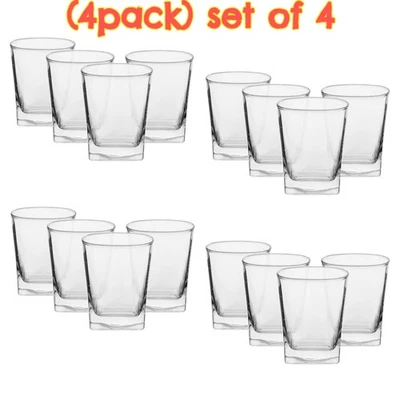 Elegantes vasos transparentes para servir jugo de agua sin BPA 12,17 OZ, juego de 4 Foto 1 de 4