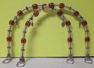 Cartera Bolso de Mano con Cuentas 2 Asas Artesanía Hágalo Usted Mismo - Imagen 1 de 3