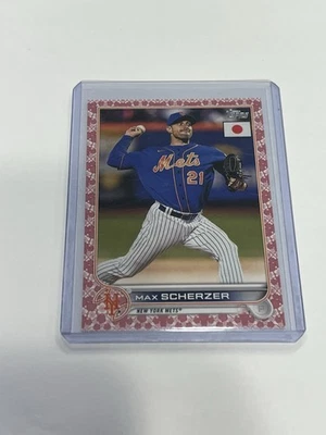 2022 Topps Japan Edition Cherry Blossoms /99 Max Scherzer #182 - Image 1 of 2