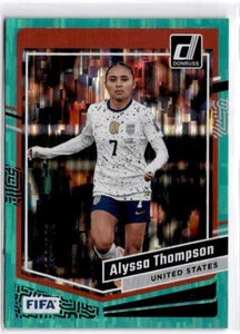Alyssa Thompson 2023-24 Panini Donruss Aqua Shimmer #68 USWNT #191/199 - Picture 1 of 2