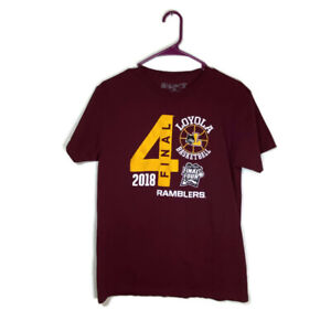 Loyola Ramblers Basketball 2018 Final Four Mens M Maroon T-Shirt The Victory Tag