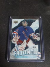 2022-23 Upper Deck Trilogy Frozen in Time Blue Frost #FTIS Igor Shesterkin /50