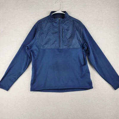 Peter Millar Jacket Mens Large Blue Crown Sport Cameron Hybrid 1/2 Zip Pullover - Image 1 of 4