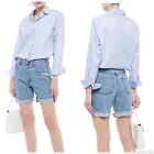 Nwt J Brand Billey Denim Shorts Distressed High Rise In Acoustic Size 24