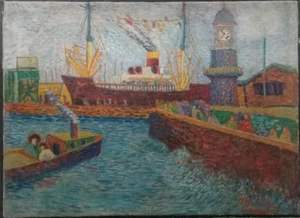 Théo Van Rysselberghe (1862 - 1926) AFTER Oil Canvas - Picture 1 of 8