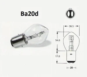 12 voltios 45 vatios Ba20d tipo Bosch coche clásico bombilla 397D (par) - Imagen 1 de 7