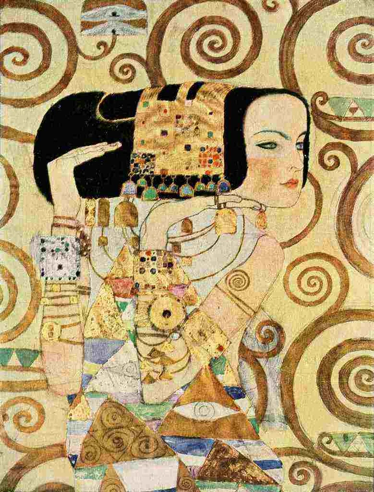 A4 Photo Klimt Gustav 1832 1918 Detail from Stoclet Frieze Print Poster - image 1 of 1