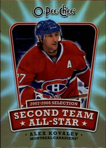 2008-09 (CANADIENS) O-Pee-Chee Second Team All-Stars #2NDAK Alex Kovalev