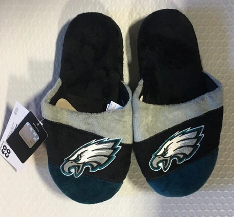 Philadelphia Eagles Youth Colorblock SLIDE SLIPPERS New - FREE SHIPPING Cover