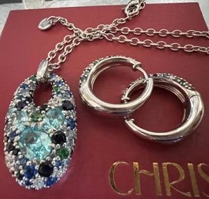 Traumhaftes Joop Schmuck Set Kette & Anhänger & Ohrringe Neuzustand Rarität - Bild 1 von 8