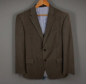 Tommy Hilfiger Blazer Sport Coat Mens 46R 2 Button Black Pin Stripe - Picture 1 of 10