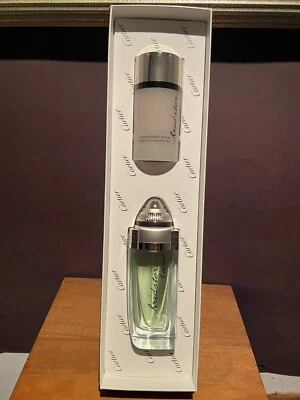 Cartier Roadster Gift Set 3,3 oz Eau de Toilette spray e desodorante 2,5 oz RARO - Imagem 1 de 4