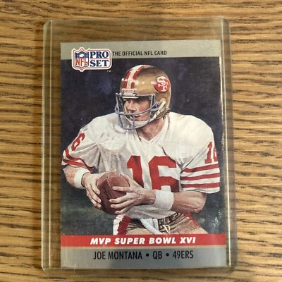 1990 Pro Set Super Bowl MVP's #16 Joe Montana San Francisco 49ers Football Card - Image 1 of 2