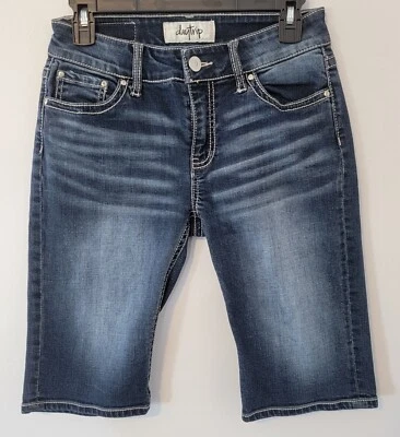 Pantalones de mezclilla Daytrip para mujer talla 27 azul Virgo Capri hasta la rodilla Foto 1 de 4