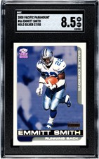 2000 Pacific Paramount Holo Silver #66 Emmitt Smith Cowboys 37/85 SGC 8.5