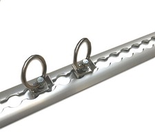 2 m komplett! Alu eloxal Airlineschiene  Zurrschiene + 2 x Fitting mit Ring 