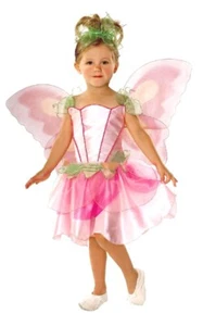 Niño HADA DE PRIMAVERA Elegante Vestido Disfraz Lindo Niñas Rosa Pixie Alas Conjunto - Imagen 1 de 2