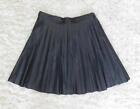 Jcrew $128 Faux Leather Pleated Mini Skirt 000 Black C9160 Nwot