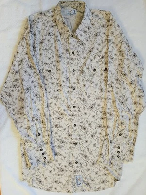 Panhandle Slim's De Colección Para Hombre Western Pearl Botones Crema Floral 2XL Foto 1 de 4