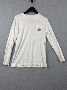 T-shirt baseball Vineyard Vines bianca manica lunga girocollo XL, vedi misure - Foto 1 di 9