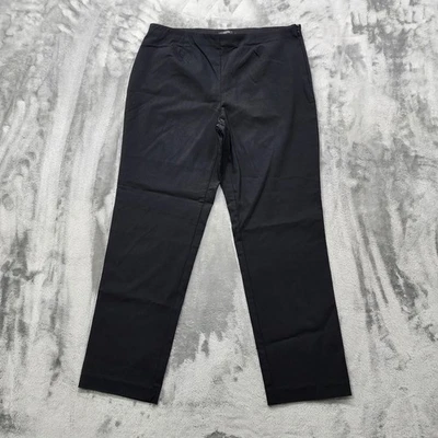 Style&Co Pants Womens 14P PETITE Black High Rise Ankle Side Zip Stretch Office - Image 1 of 4