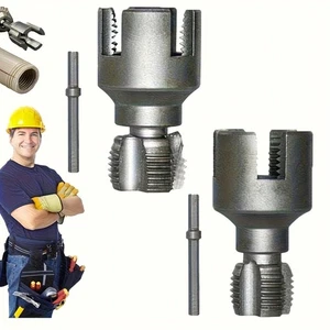 Integrated Internal & External Pipe Threader, PVC Kit 1/2" & 3/4" - Picture 1 of 8