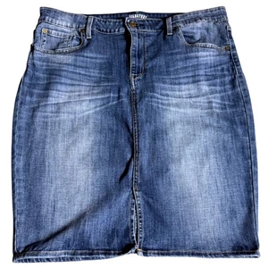 Signature Levi Strauss Denim Pencil Midi Skirt S.16 Cottagecore Capsule Wardrobe - Picture 1 of 11