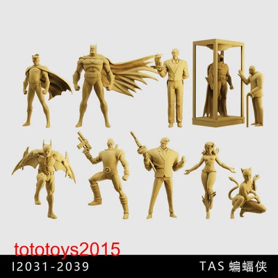 1/64 1/43 1/35 Catwoman Robin Scene Prop Miniatures Figures Doll For Cars Toys - Image 1 of 4