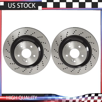 For 2003-2006 Mercedes-Benz E55 AMG Brembo Rear High Performance OE Brake Rotors - Image 1 of 3