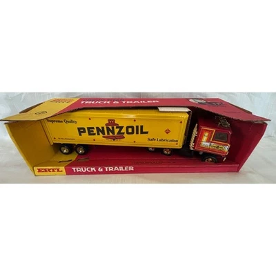 Remolque Pennzoil Die Cast camión y tractor vintage NOS ERTL #3629 EE. UU. Foto 1 de 4