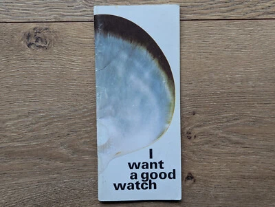 Rolex vintage años 70 'Quiero un buen reloj' 30 páginas impreso en Suiza folleto Foto 1 de 4