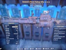 Fallout 76 Weapon (PS4/PS5) ASSASSIN'S Railway Rifle 