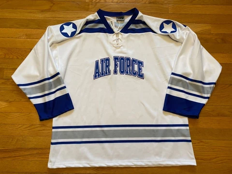 Air Force Falcons NCAA Hockey Jersey Made in USA OT Sports Sz XL Mens Cover