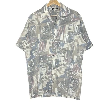 Camisa De Colección Años 70 Triumph of California Arte Abstracto Disco Botón Para Hombre Mediana Foto 1 de 4