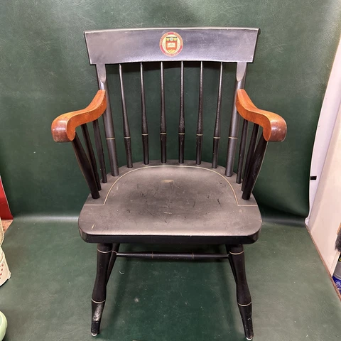 Nichols & Stone Vintage Wood Windsor Arm Chair ~ Boston College - Cape Cod Cover