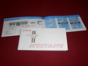 1966 MUSTANG OWNER'S MANUAL / '66 FORD OWNER GUIDE / 1st Printing August 1965 - Picture 1 of 1