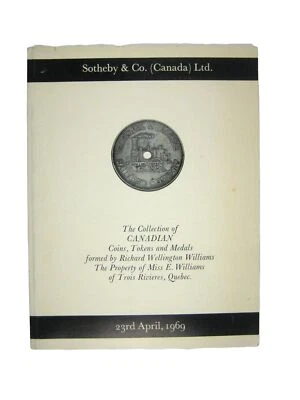 Sotheby's Auction Catalog April 1969 Canada Canadian Coins Tokens Medals William - Image 1 of 4