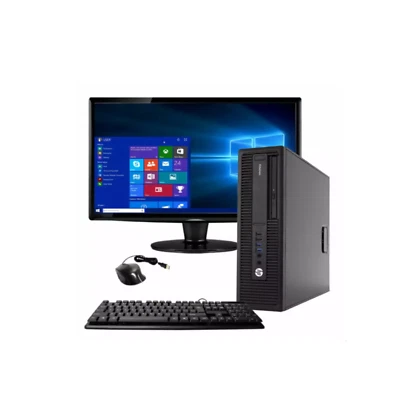 Fast  HP 16GB RAM Intel Core i5 4th Gen TOWER PC & 22" TFT Windows 11 480GB SSD - Image 1 of 4