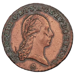 Austria - 1 Kreuzer 1800 S - Francisco II - Smolník - Cobre - KM.2111 Moneda - Imagen 1 de 2