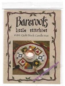 Bareroots Litttle Stitchies Quilt Block Candle Mat Pattern #184 Sewing Quilting - Picture 1 of 6