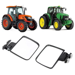 For Kubota John Deere Crawler Magnetic Tractor Mirrors Pair 220LB Rated Magnet - Picture 1 of 18