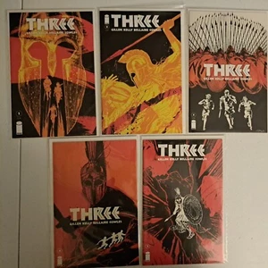 Tre #1-5 serie complete VF/NM - gillen - tre schiavi scappati dallo sparta 300 - Foto 1 di 6